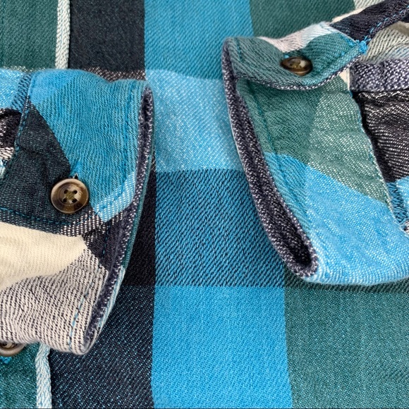 Billabong Men's Box Flannel Button down shirt  size M - Picture 5 of 13